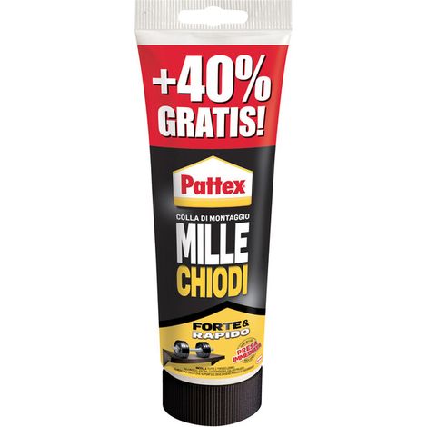 PATTEX MILLECHIODI FORTERAPIDO 250 G+100 G OMAGGIO- 12,0 pz