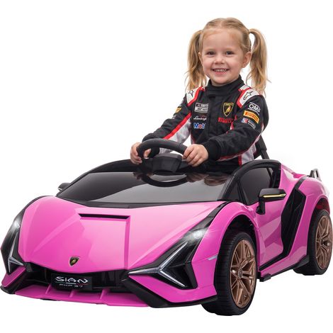 Kinder-Elektroauto, Lamborghini, 3-5 km/h, Fernsteuerung, für 3-5 Jahre, Rosa (1/5)