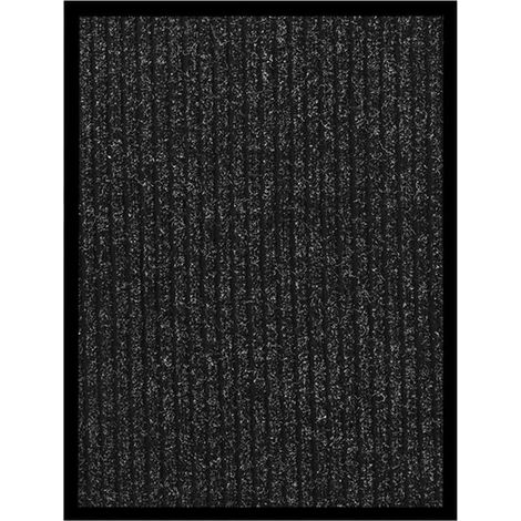 Paillasson rayé, gris anthracite, 40 x 60 cm (1/5)