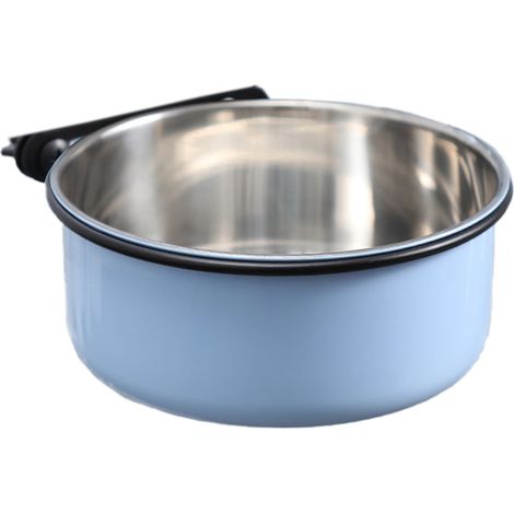 Gamelle d'eau pour chien en cage, gamelle d'eau suspendue en acier inoxydable, gamelle d'eau pour cage