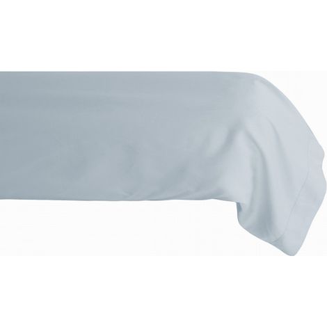 Taie de traversin percale pur coton peigné longues fibres 80 fils/cm² Vent du sud - Glacier - 43 x 195 cm - Glacier -