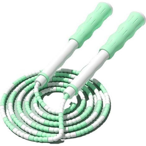 Corde à Sauter Perles Ajustable Enfants, Anti-Enchevêtrement, Souple en PP, Violet (1/5)