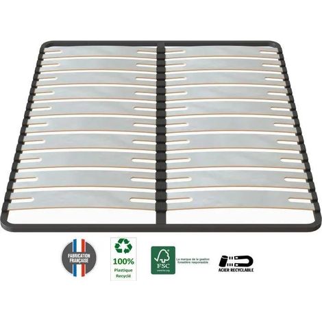 Sedac Bettgestell aus robustem grauem Stahl 160x200 cm