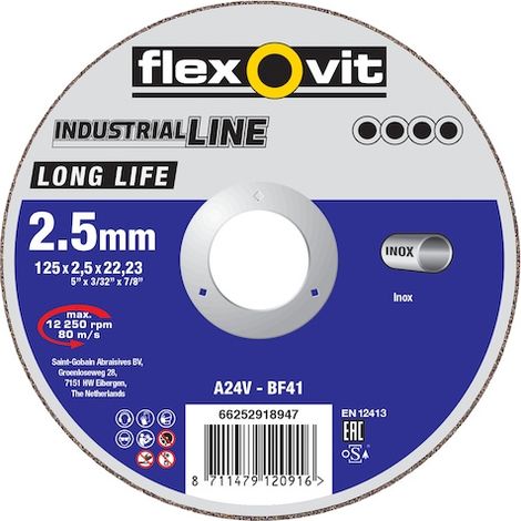 Disque de tronçonnage 230mm inox FD40 A30V-BF41 EXTRA LONG LIFE - Flexovit