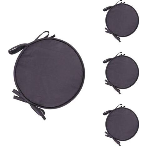 Lot de 4 coussins ronds galette de chaise 38 cm – Polyester doux – Forte élasticité – Non déformable – Confort optimal pour assise prolongée