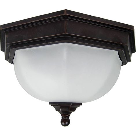 Elstead Fairford - Lanterne de Plafond à 2 Lumières, Bronze IP44, E27 (1/5)