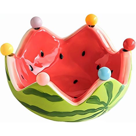 Saladier à dessert en céramique de qualité supérieure, cadeau de pendaison de crémaillère, rouge (1/3)