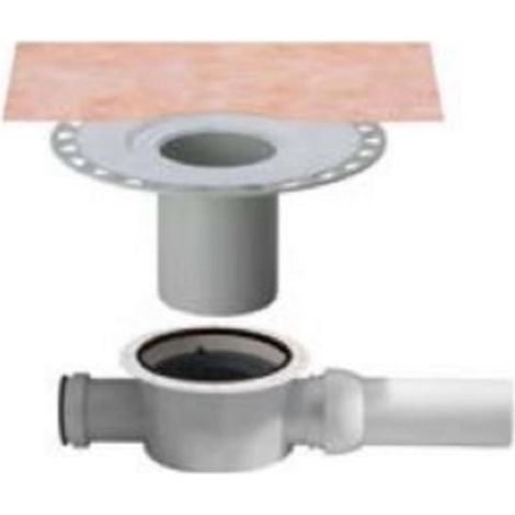 Schluter – Bonde de douche Kerdi-Drain évacuation horizontale DN 50 avec siphon intégré – Débit 36 l/min – Norme NF/DIN EN 1253 (1/4)