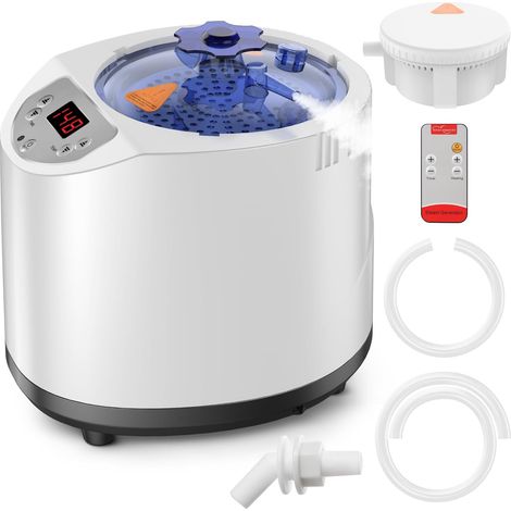 Générateur de vapeur pour sauna - 3 l - Portable - 1200 W - Pour la maison - Générateur de vapeur avec télécommande, minuterie, 15 niveaux de chauffage, bain de vapeur, sauna à domicile (1/5)