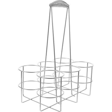 Panier Porte-bière Portable Grand Modèle en Métal, Casier à Bouteilles De Bière Robuste, Support De Stockage pour Bars Et Fêtes, Organisateur Multifonction pour Bouteilles, (1/5)