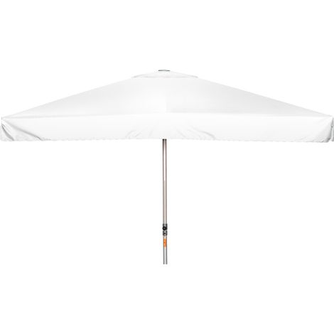 Doppler Sonnenschirm/ Großschirm "Alu Expert Teleskop" 350 x 350 cm, weiß, mit Volant, Bezug aus 100% Polyester, Gestell aus Aluminium, 22,3 kg (1/5)