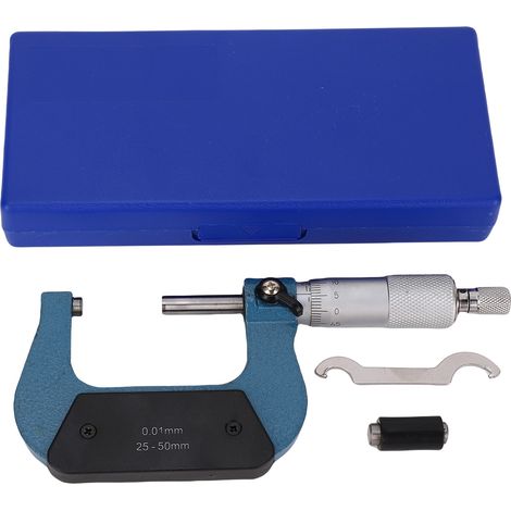 Ortviai Pied à coulisse extérieur 25-50 mm, précision 0,01 mm, anneau en carbure de tungstène, acier inoxydable