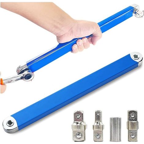 Clé d'extension coudée multifonctionnelle 39 cm – Acier haute teneur en carbone – Pour espaces restreints – Applications lourdes (1/5)