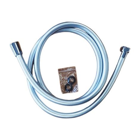 Flexible de douche PVC nuance argent - 1,50 m (1/2)