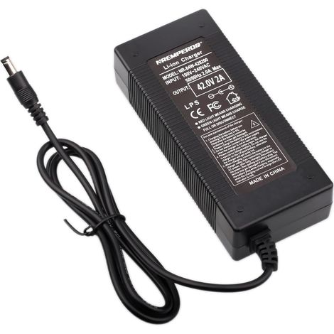 42V Chargeur 36V de Batterie pour vélo électrique Sortie 2A de VCA Li-ION Lithium (DC 5,5) (1/5)