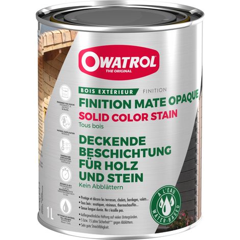 Lasure opaque décorative Owatrol SOLID COLOR STAIN MAT Rouge suédois (ow33) 2.5 litres (1/4)