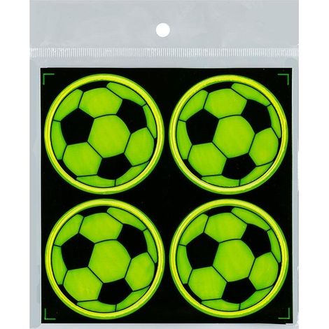 Set mit 4 reflektierenden Aufklebern in Kugelform