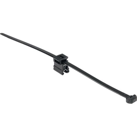 HellermannTyton 156-01153 T50ROSEC4B-PA66W-BK (100) Kabelbinder mit Clip 200 mm 4.6 mm Schwarz 100