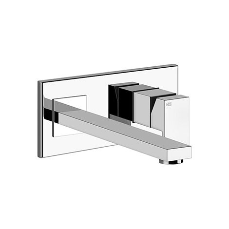 GESSI Farbset RETTANGOLO UP-Waschtisch-Einhebelmischer chrom