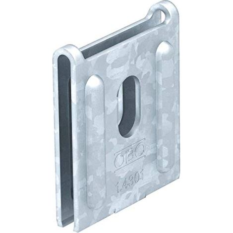 OBO Bettermann Fissaggio a parete per canalina a griglia 50x59 Acciaio zincato a nastro, 6437109