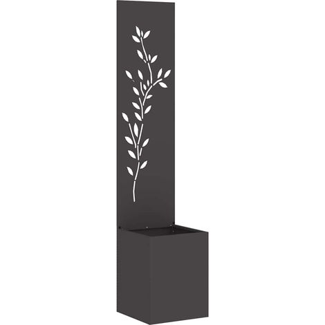 Pantalla de Privacidad para Jardín Negro 32 x 32 x 150 cm vidaXL