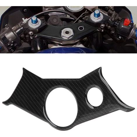 Autocollant extérieur en fibre de carbone 3D pour plaque supérieure, compatible avec Yamaha YZF600 R6 2003-2005 (1/5)