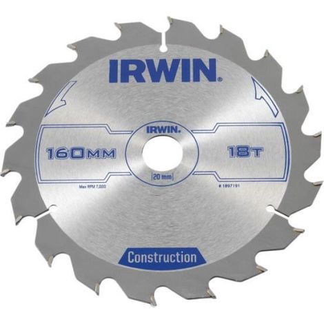 Lame De Scie Circulaire - 160 mm - 20 mm - 18 Dents