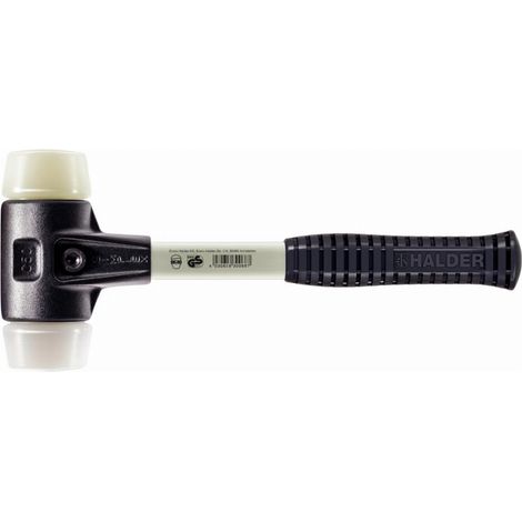 Mazza HALDER SIMPLEX in superplastica/nylon con corpo in ferro malleabile rinforzato e impugnatura in fibra di vetro - D=50 mm - 3778.050