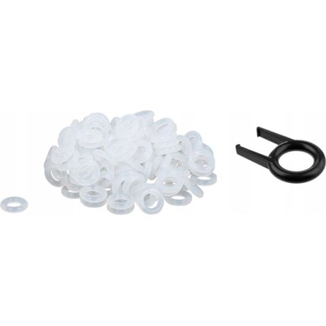 O-Ring-Tastatur-Stummschaltung + Tastenabzieher, schwarze Tastenkappen (1/3)
