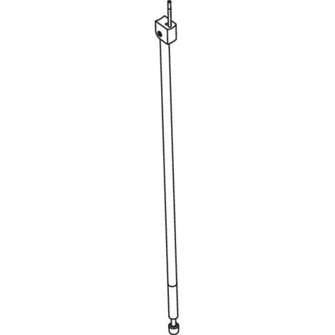 HEWI 802.50.021XA Support de sol ED, hauteur de montage 760 mm, XA (1/2)