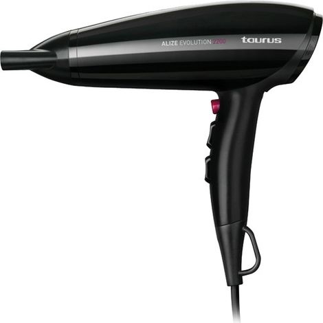 Asciugacapelli Taurus Alize evolution 2200 - 2200W - 2 velocità - 3 temperature - Nero (1/2)