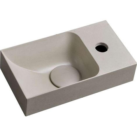 Sapho Small - Handwaschbecken, 31x17 cm, ohne Überlauf, Hahnloch rechts, Sand PK30514 (1/5)