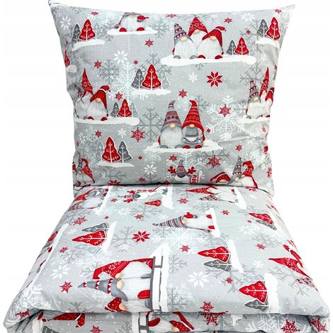 Weihnachtsbettwäsche-Set 160 x 200 cm, 100 % Baumwolle, 3-teilig, Hersteller: SKZATY