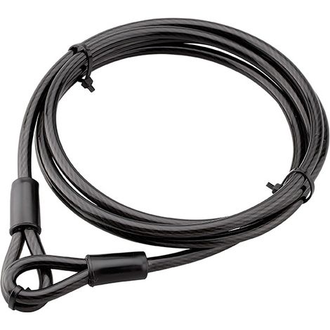 Cavo antifurto Twisty, bicicletta, casette da giardino, Ø 8, 2,00m, guaina in acciaio PVC - THIRARD