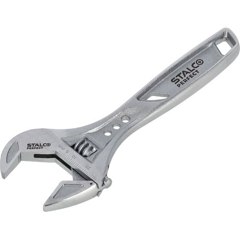 Llave inglesa ajustable Stalco de 200 mm, rango de mordaza de 0 a 32 mm, modelo S-76848 (1/3)
