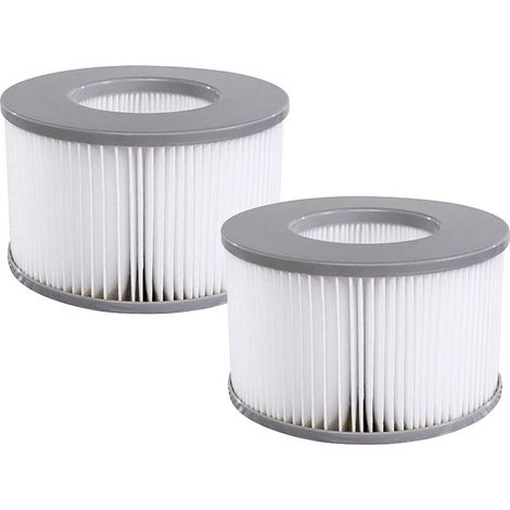 Pack of 2 replacement filter cartridges for Mspa inflatable swimming pool, jacuzzi (1/5)