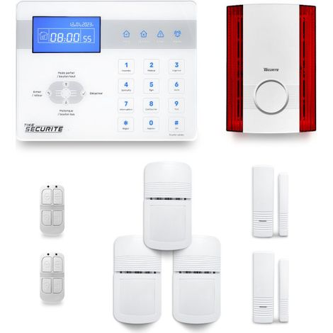 Alarme maison sans fil ICE-Bi27 Compatible Box internet et GSM