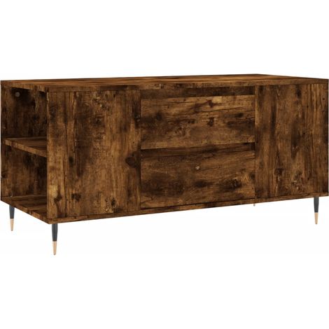 Maison Exclusive - Couchtisch Räuchereiche 102x44,5x50 cm Holzwer