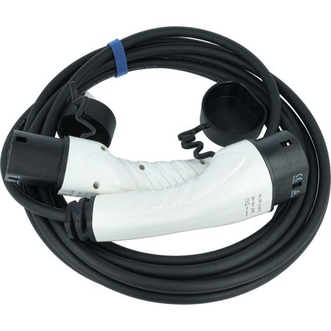 vhbw Ladekabel Typ 2 zu Typ 2 kompatibel mit Alfa Romeo Tonale Elektroauto, 1-phasig, 16 A, 3,5 kW, 7 m