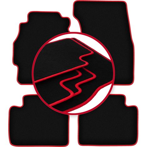 Alfombrillas CARLUX-RED para Honda Civic VI hatchback 3 puertas (1995-2001)