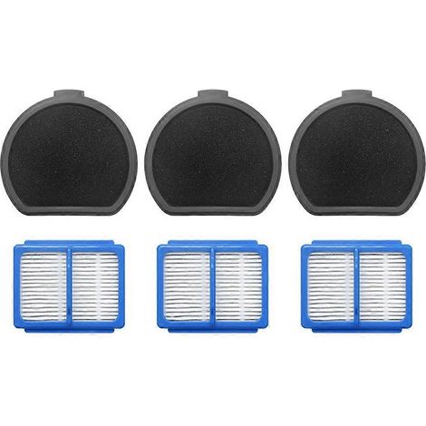 Lot de 6 filtres HEPA pour aspirateur AEG QX9-1-50IB ASKQX9 (pièces de rechange en coton). (1/5)