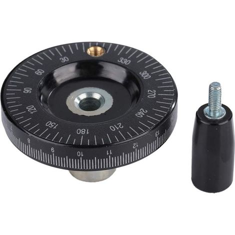 Volant de 63 mm, volant rond en bakélite massif, idéal pour remplacer les disques défectueux des fraiseuses, tours et rectifieuses. (1/5)
