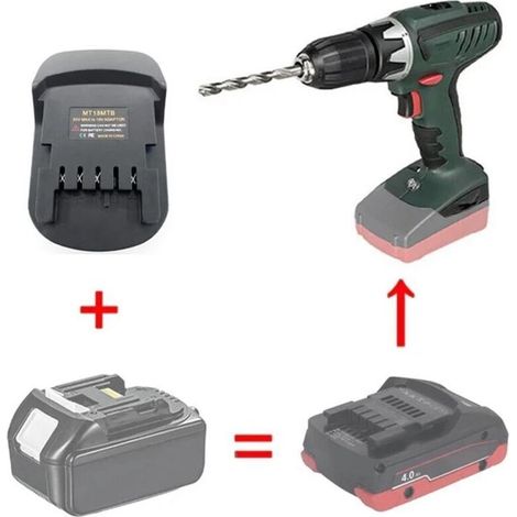 Adaptateur Batterie Makita 18V Vers Metabo 18V Li-Ion Pour Outils Électriques (1/3)
