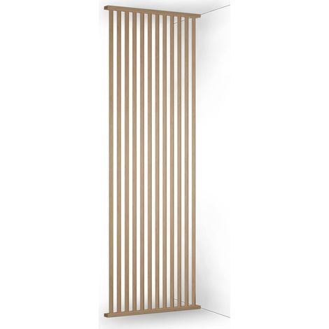 Raumteiler Set Eiche Natur 45° 270 cm 12 Lamellen Ober-/Unterteil