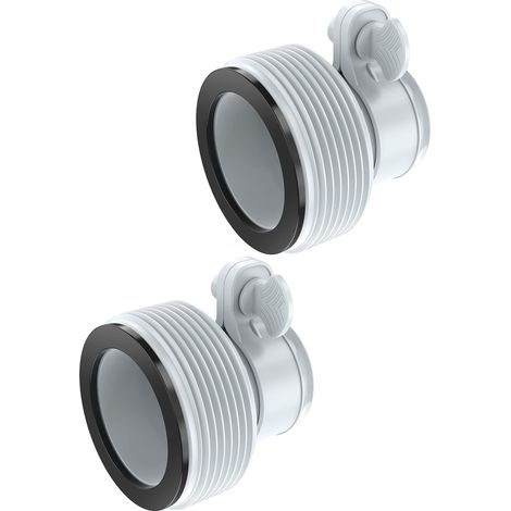 Adaptateur de Tuyau de Type B pour Pompes, Paquet de 2, adaptateur de tuyau de piscine pour raccords de 1,5 "et 1,25" (1/3)