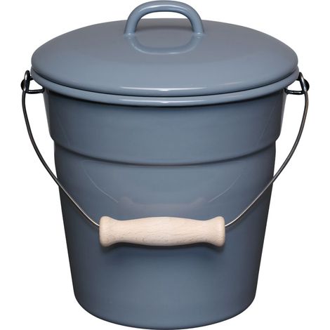 Riess cubo multiusos con tapa 20cm 3,5L Gris Puro