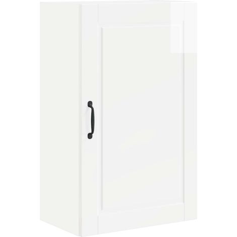 Maison Exclusive - Armadietto a muro PORTO Bianco Lucido 50 x 31 x 80 cm