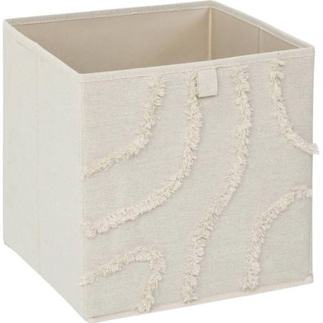 Boîte de Rangement Pliable "Bali" 31x31cm Beige (1/3)