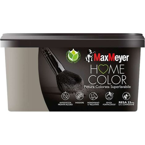 PITTURA GRIGIO BRUGHIERA SUPERLAVABILE HOME COLOR 2,5 LT