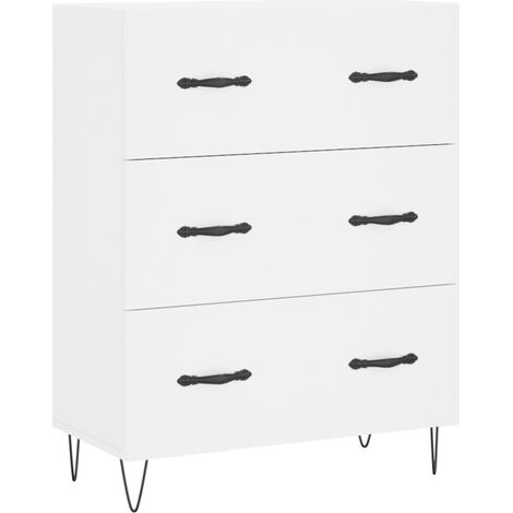 Sideboard/Anrichte/Buffet Weiß 69,5x34x90 cm Holzwerkstoff LXWW459939 (1/5)